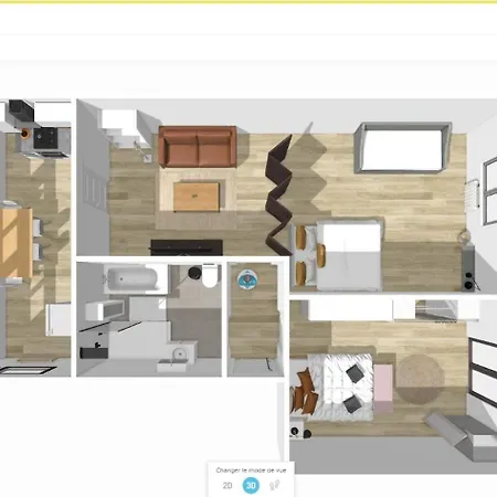 Apartamento # Le 14 # Nouveau T3 Renove Au Calme Vue Sur Les Vosges Riedisheim
