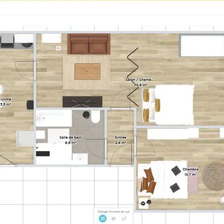 Le 14 - Nouveau T3 Renove - Stationnement Gratuit - Mulhouse 아파트 *